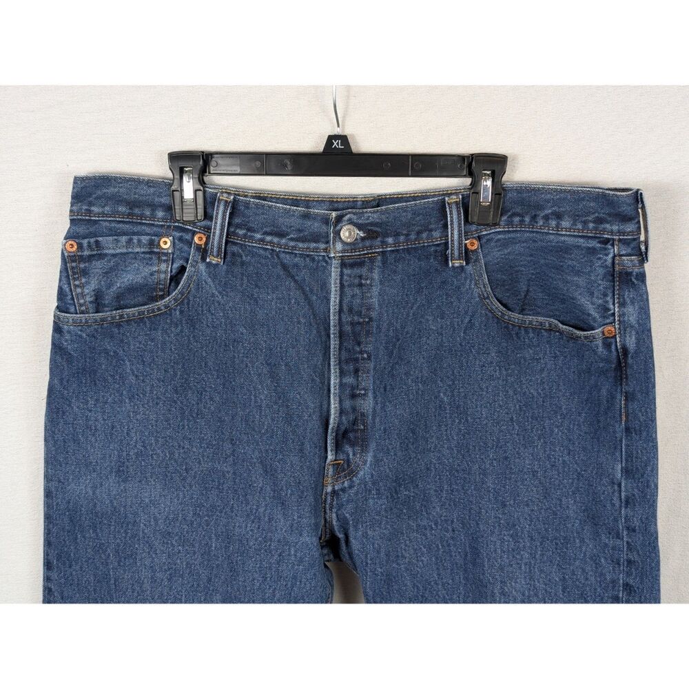 Levi's 501xx Original Fit Jeans Button Fly Blue Men's Size 40x32 - Picture 2 of 16
